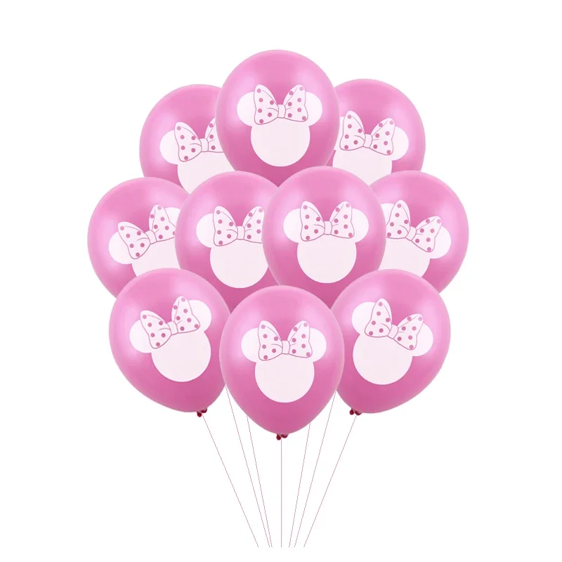 Juego de Globos de aluminio de Minnie de Disney, 7 Uds., Globos de Mickey Mouse, decoración para fiesta de cumpleaños, Baby Shower, juguete para niños, Globos de aire, suministros - Imagen 3