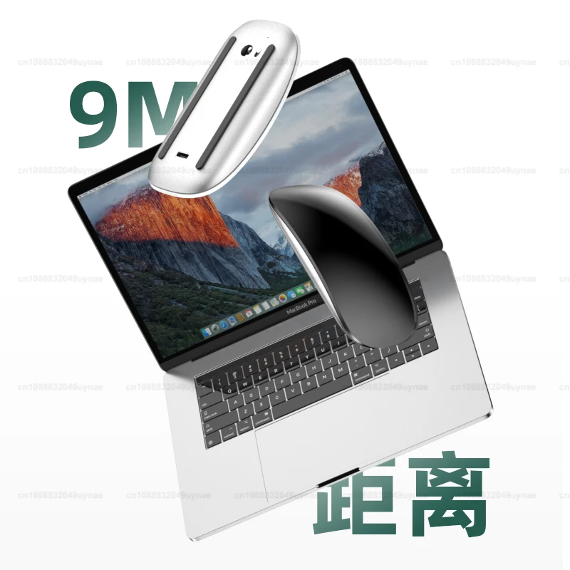 Para APPLE Original ratón mágico de superficie multitáctil para Macbook Pro Air Mini portátil tableta PC iPad Bluetooth 5,0 ratón inalámbrico - Imagen 5