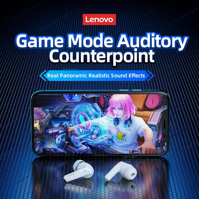 Choice Lenovo GM2 Pro TWS auriculares inalámbricos compatibles con Bluetooth 5,3 auriculares impermeables con micrófono para Xiaomi iPhone - Imagen 6