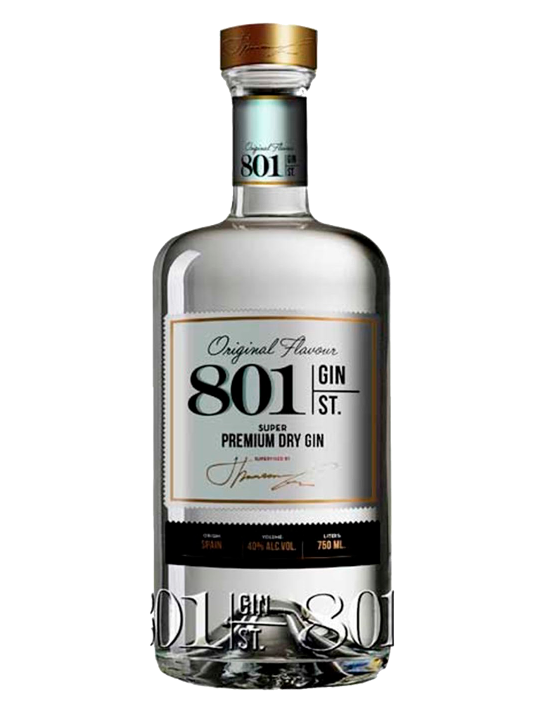 Ginebra 801 Street London Dry 70 cl 40% vol. - Imagen 2