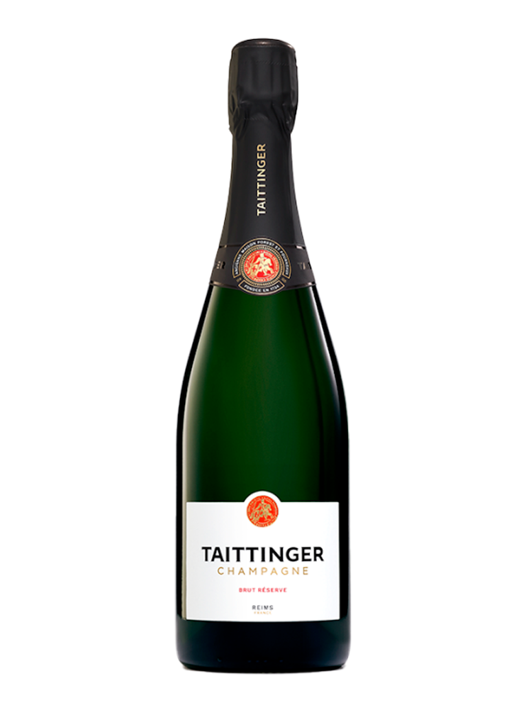 Champagne Taittinger Brut Réserve, vino espumoso francés, botella - Imagen 2